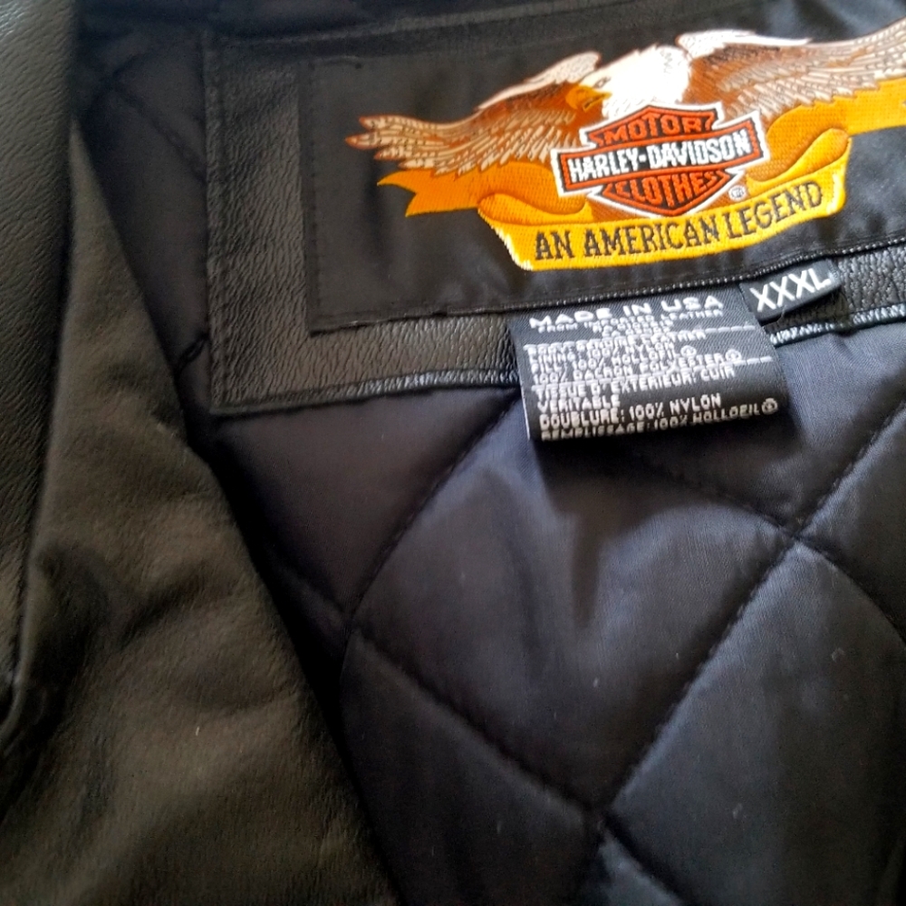 Leather police style motorcycle jacket